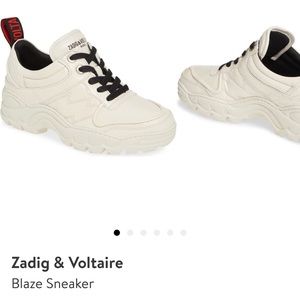 Zadig & Voltaire sneaker. White. Size 38/8